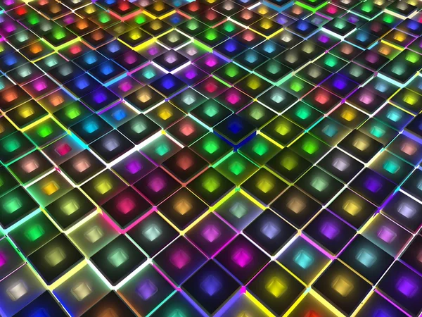 Glowing cubes — Stock Photo, Image