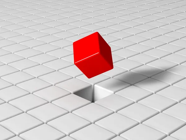 One cube — Stock Photo, Image