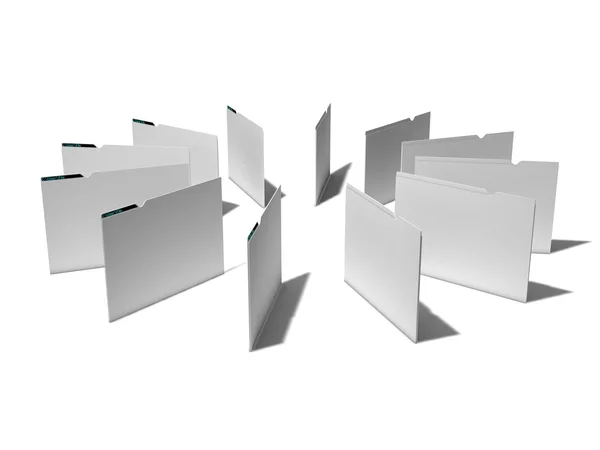3d folders — Stock Photo, Image