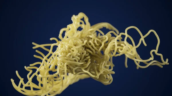 Spaghetti Beweging Vliegende Noedels Lucht Illustratie Geschikt Voor Voedsel Noedels — Stockfoto