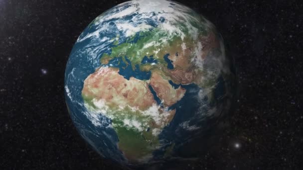 Zoom Terra Para Oriente Médio Visualização Satélite Animação — Vídeo de Stock