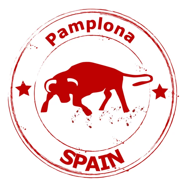 Espagne- Pampelune — Image vectorielle