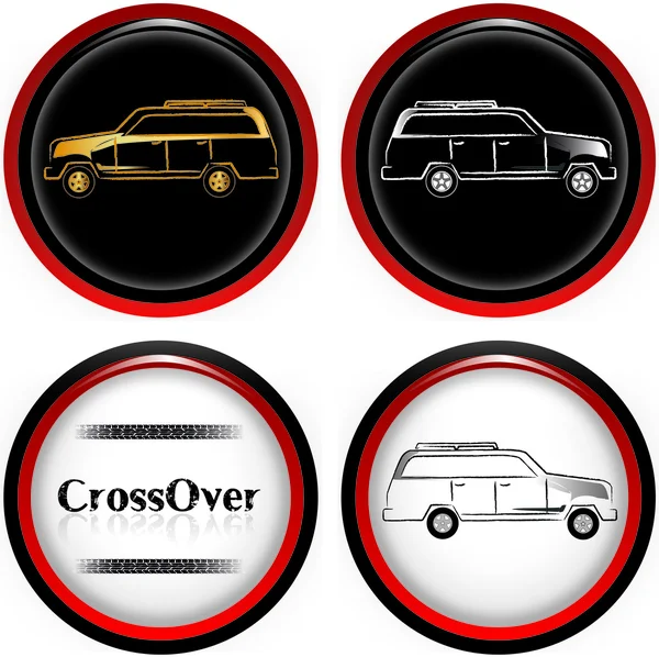 Crossover-Geländewagen — Stockvektor