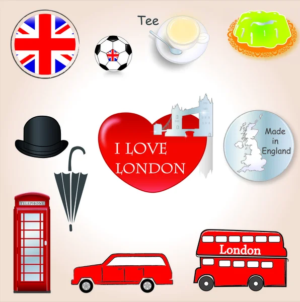 J'adore Londres. — Image vectorielle