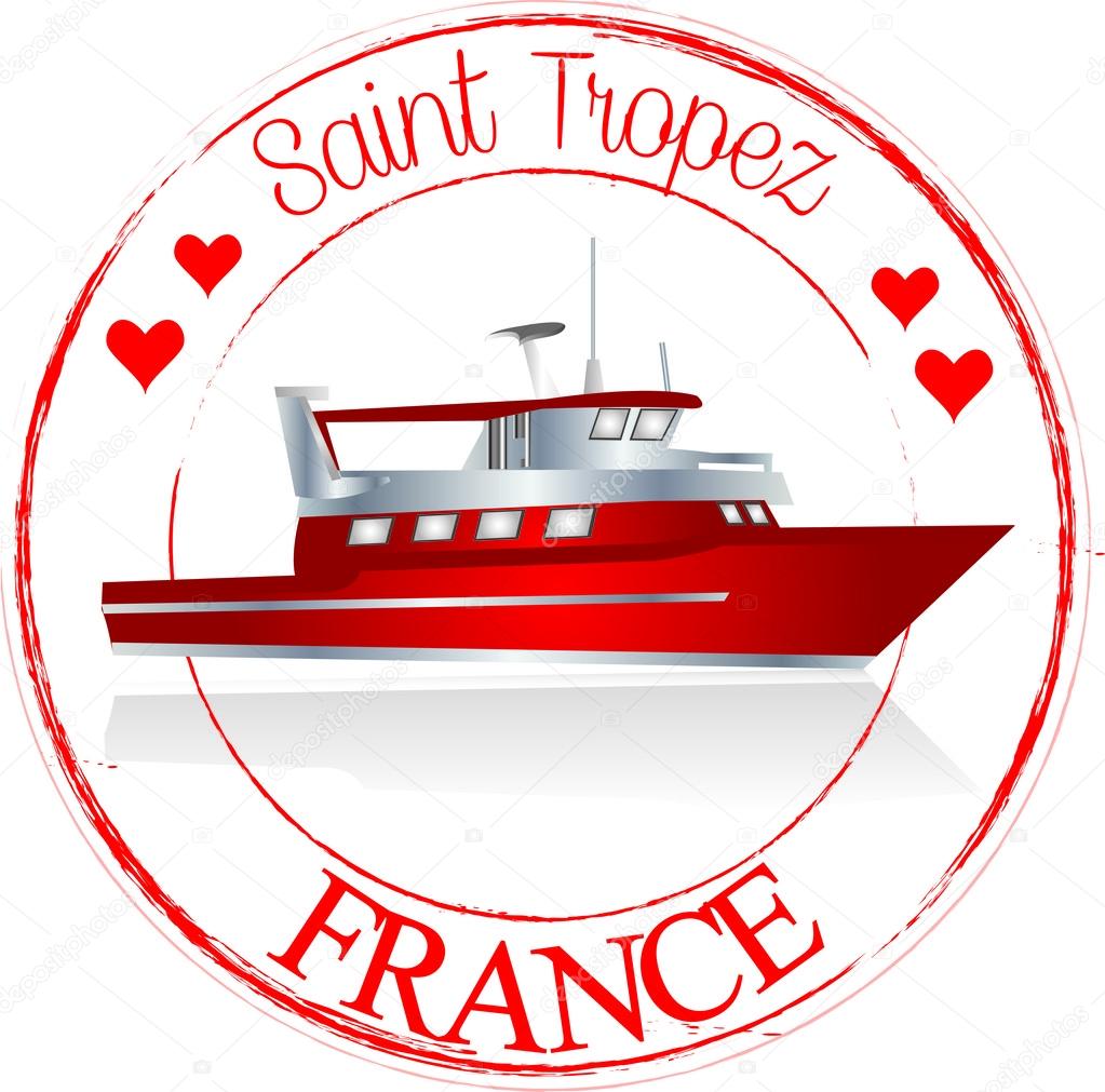 Stamp Saint-Tropez