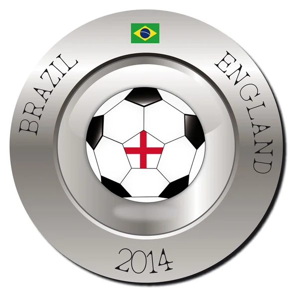 サッカー ブラジル 2014 — ストックベクタ