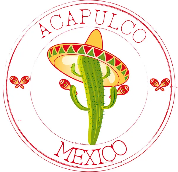 Stempel acapulco — Stockvector