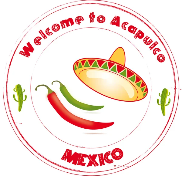 Bem-vindo a Acapulco —  Vetores de Stock