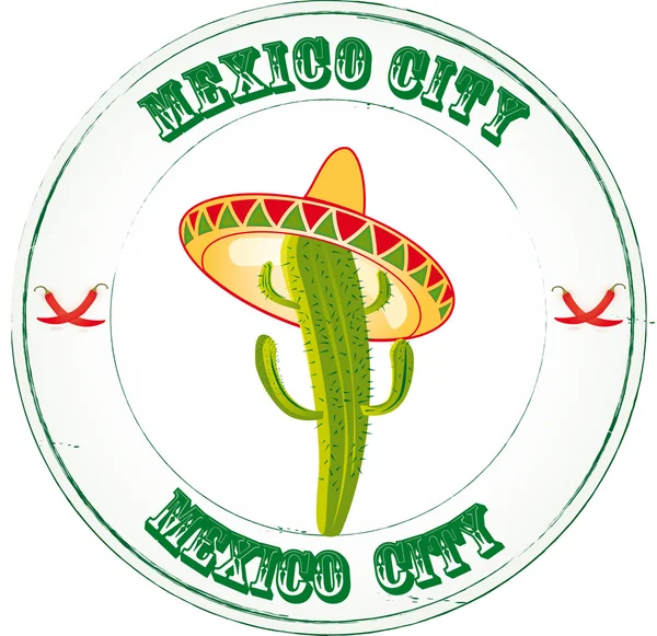 Stempel-mexico-stad — Stockvector