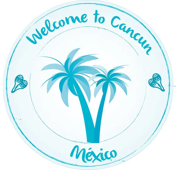 Bem-vindo a Cancún —  Vetores de Stock