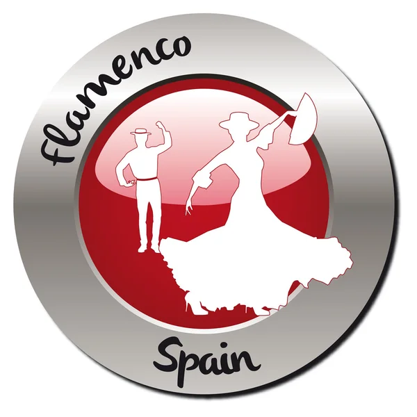 Carimbo Flamenco — Vetor de Stock