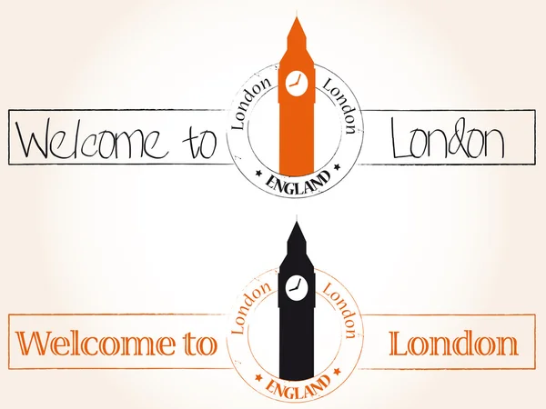 Welcome to london — Stock Vector