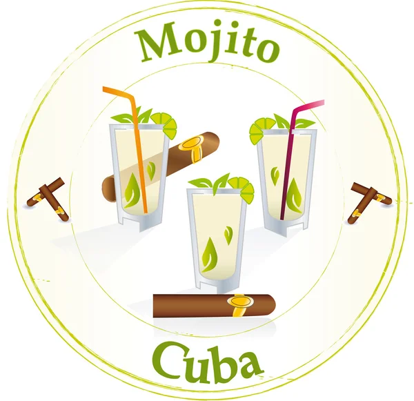 Mojito-cuba —  Vetores de Stock