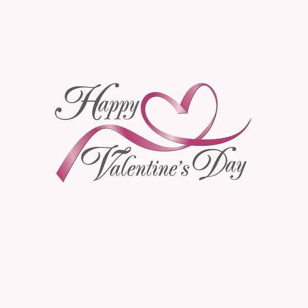 Carte vectorielle avec Saint Valentin Happy — Image vectorielle