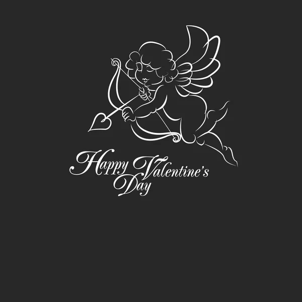 Sevgililer günü mutlu kartıyla vektör