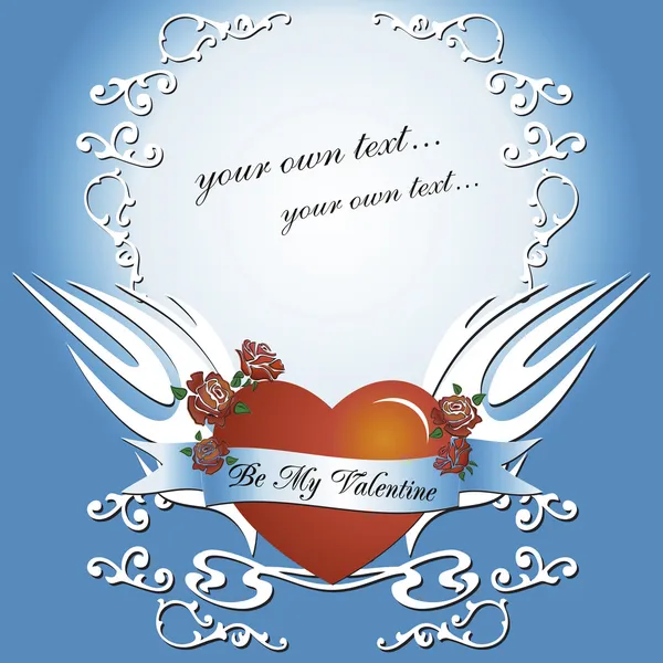 Sevgililer günü mutlu kartıyla vektör