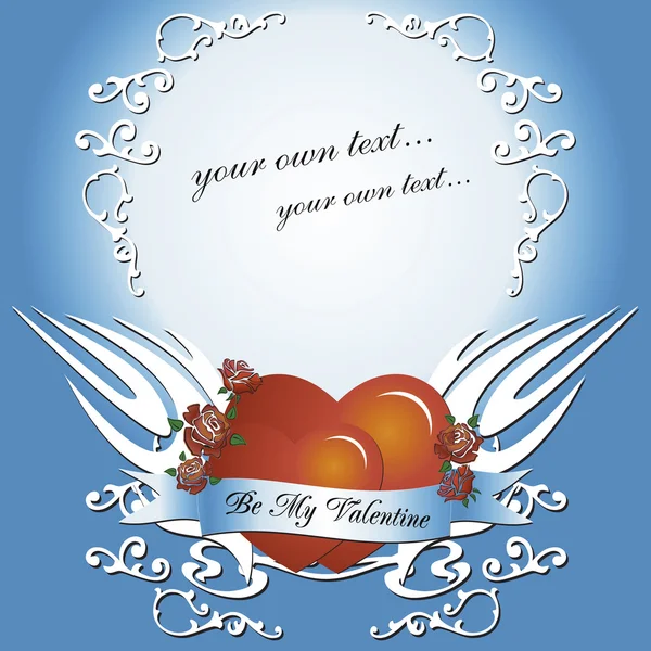 Sevgililer günü mutlu kartıyla vektör