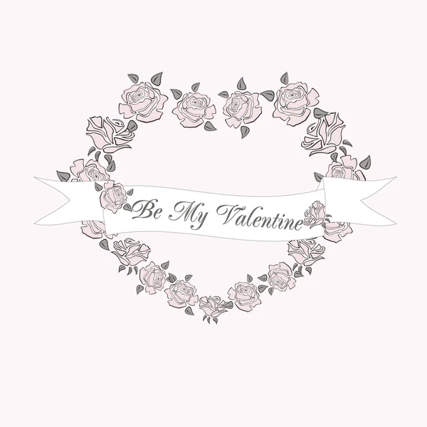 Sevgililer günü mutlu kartıyla vektör