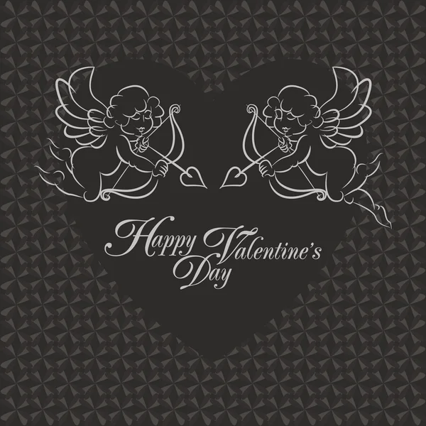 Sevgililer günü mutlu kartıyla vektör