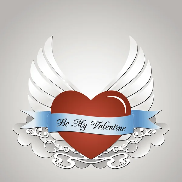 Sevgililer günü mutlu kartıyla vektör