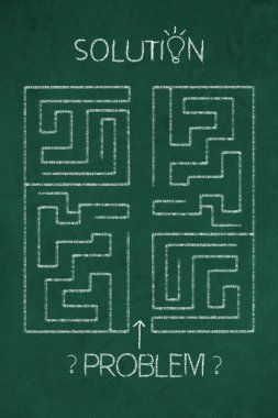 yazı tahtası üzerinde problem çözüm kavramı