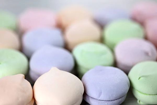 Multicolored Natural Delicious Marshmallow Food Background Many Sweets — Stockfoto