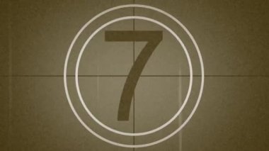 Geri sayım video Sanat Sepya