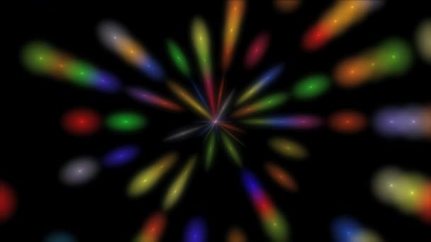Абстрактная звезда лазерного клуба — стоковое видео