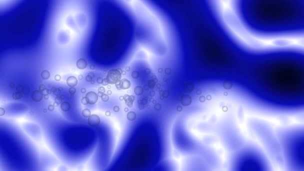 bulle abstraite piscine bleue 