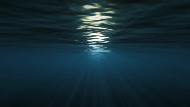 rayons de soleil sous-marins profonds 