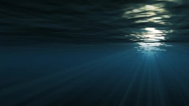 rayons de soleil sous-marins profonds 
