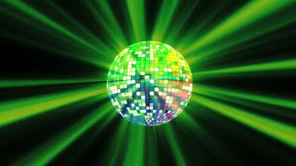 Disco kleur bal — Stockvideo