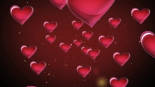 красные сердца в космосе
