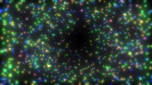 Étoiles de couleur dans l'espace — Video