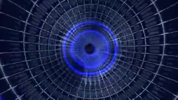 Tunnel space plasma animation — Stock Video