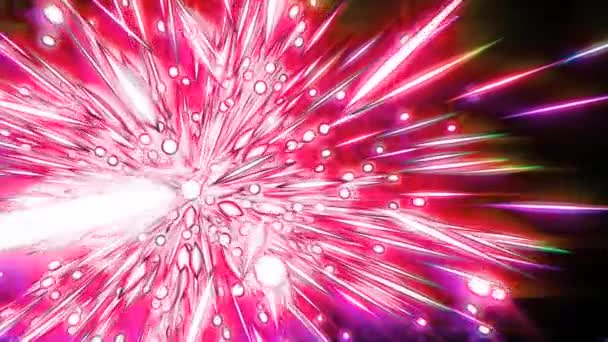 水晶的颜色明星动画 — 图库视频影像