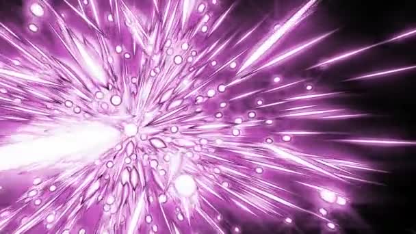 水晶的颜色明星动画 — 图库视频影像