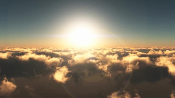 Летать в небесах — стоковое видео
