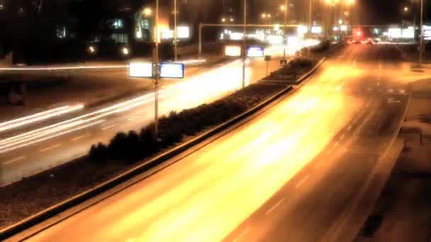 Time lapse del traffico in città — Video Stock