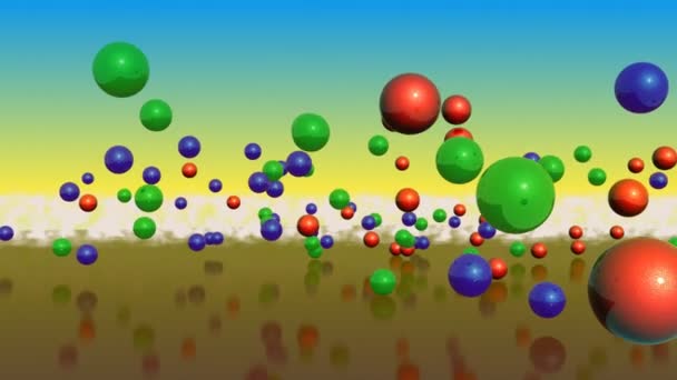 Abstrato bola câmera lenta — Vídeo de Stock