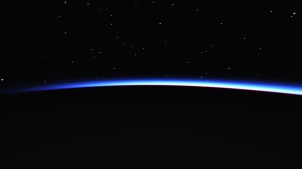 Lever de soleil Terre vue du cosmos 