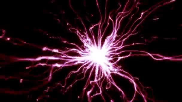 Abstract power electric plasma — Stock Video