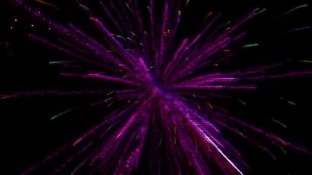 Abstracte vuurwerk vuur — Stockvideo