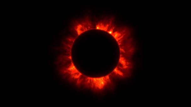 太阳日冕火灾火焰 — 图库视频影像