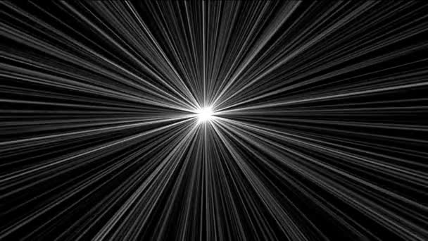 Zwart-wit laser straal — Stockvideo