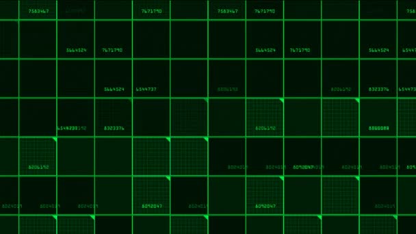Linea grafica della cella dati — Video Stock