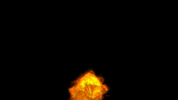 Взрыв шара огня — стоковое видео
