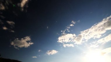 Panorama mavi gökyüzü