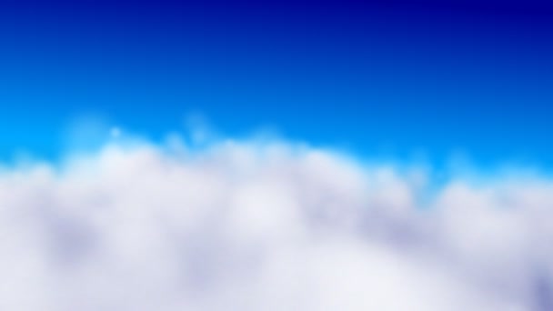 Abstrakte Fliege in Wolken — Stockvideo