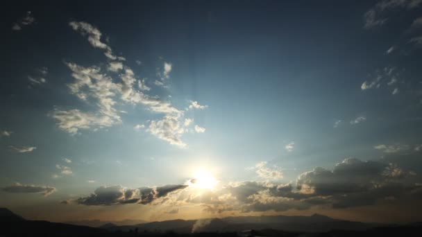 Atardecer lapso de tiempo — Vídeo de stock